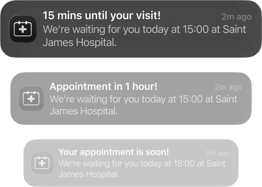 Automated patient appointment reminders